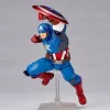 kf S2fdaeaf8695e4fc298034d2672c24d9ac In Stock KAIYODO Marvel Captain America Revoltech AMAZING YAMAGUCHI 16cm Anime Collection Figures Model Toys Steve - Amazing Yamaguchi UK Store