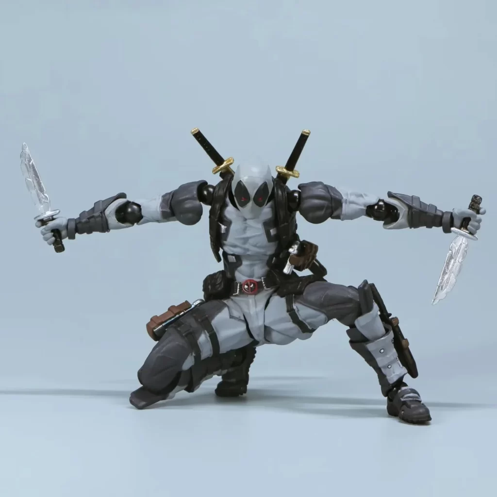 kf S7d6e36d8448644f589fcf24a2ff977e7I AMAZING YAMAGUCHI Deadpool 2 0 Grey Action Figure Mutants Joint Movable KAIYODO Wade SHF Model Movie - Amazing Yamaguchi UK Store
