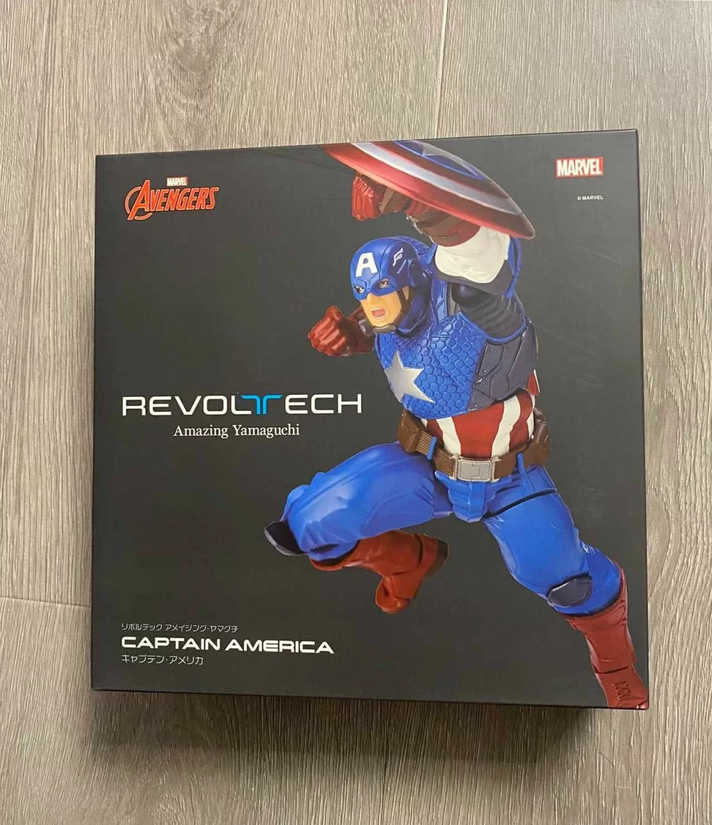 kf S894398bba0cf406982d5ea530b83fc55K In Stock KAIYODO Marvel Captain America Revoltech AMAZING YAMAGUCHI 16cm Anime Collection Figures Model Toys Steve - Amazing Yamaguchi UK Store