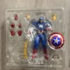 kf Sefcbc087c3c64795b55e6e41b13b7ca5P In Stock KAIYODO Marvel Captain America Revoltech AMAZING YAMAGUCHI 16cm Anime Collection Figures Model Toys Steve - Amazing Yamaguchi UK Store